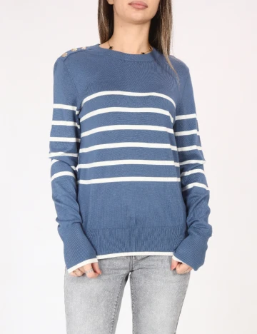 Bluza C&A, albastru/alb