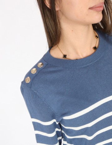 Bluza C&A, albastru/alb