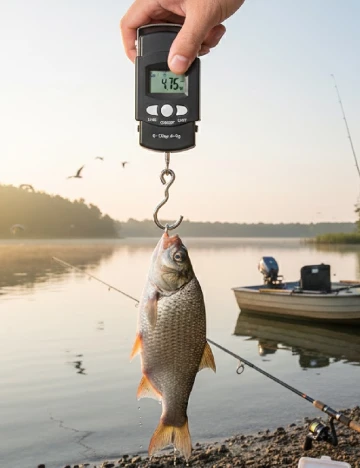 Cantar digital de pescuit ACTION, negru