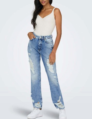 
						Blugi Only, albastru