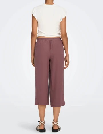 Pantaloni trei sferturi Only, roz pudra Roz