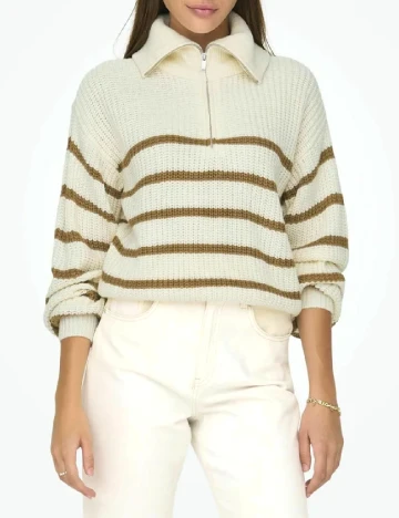 Pulover Jacqueline de Yong, crem Crem