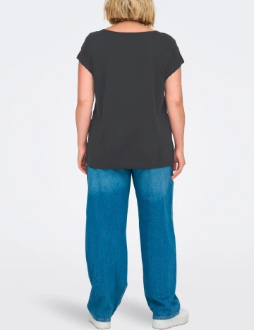 Tricou Only Carmakoma, gri inchis Gri