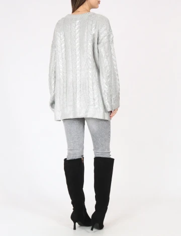 Pulover C&A, argintiu Gri