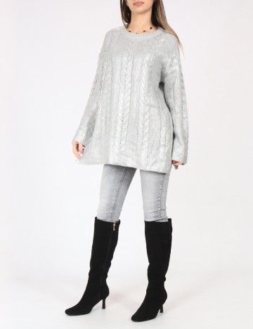 Pulover C&A, argintiu