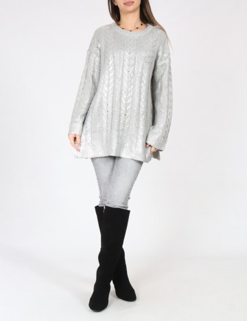 Pulover C&A, argintiu