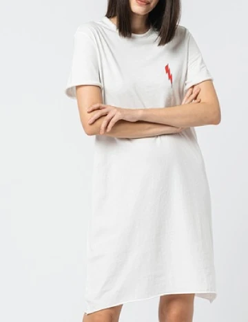 Rochie scurta Only Carmakoma, alb Alb