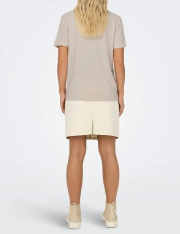 Tricou Only, bej Crem