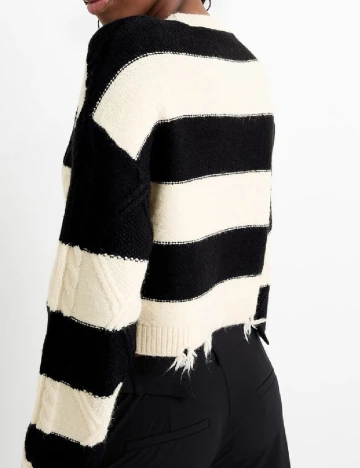 Bluza C&A, crem/negru Negru