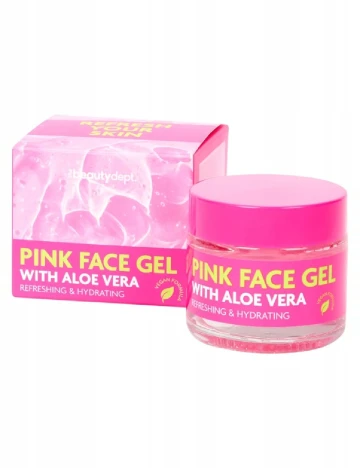 Gel de față cu aloe vera, 50 ml !Solid, roz Roz