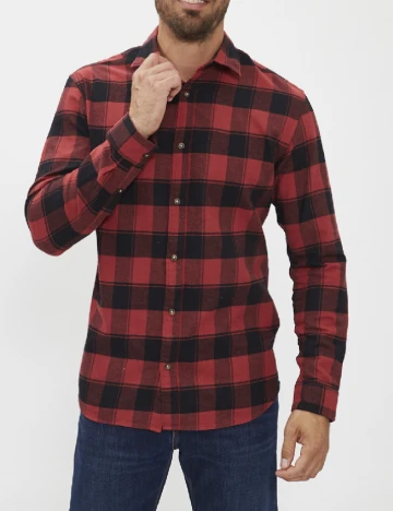 Camasa Jack&Jones, rosu/negru Rosu
