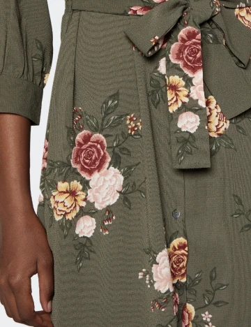 Rochie medie Only Carmakoma, verde Verde