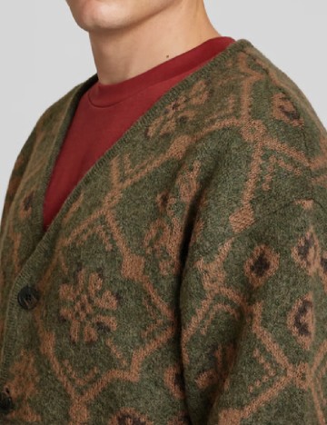 Cardigan Jack&Jones, verde/maro