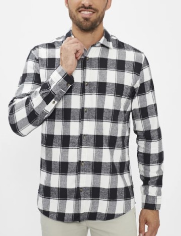 
						Camasa Jack&Jones, negru/alb