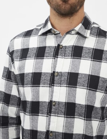 Camasa Jack&Jones, negru/alb