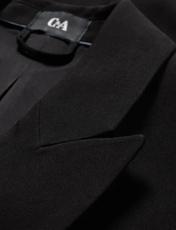 Sacou C&A Plus Size, negru Negru