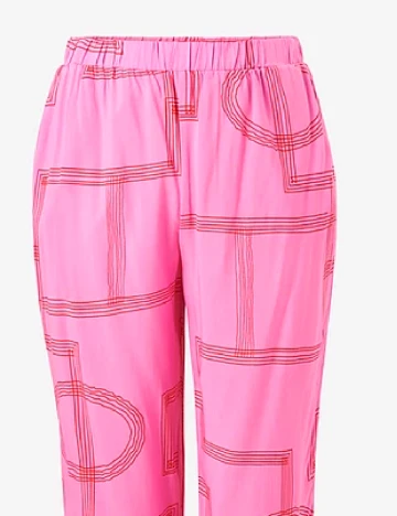 Pantaloni Only Carmakoma, roz Roz