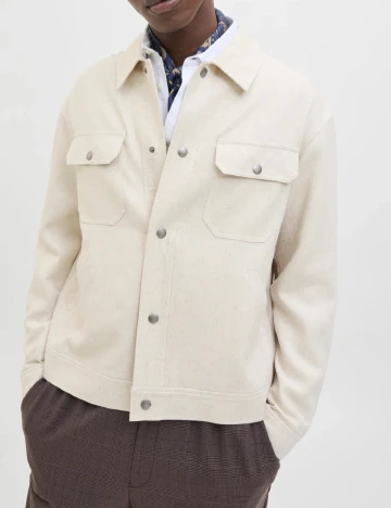 Jacheta Jack&Jones, bej Crem