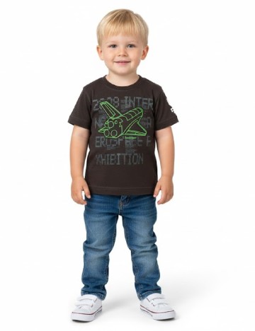 
						Tricou Zara, maro inchis