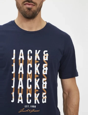 Tricou Jack&Jones, bleumarin Albastru