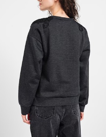 Bluza Only, gri inchis