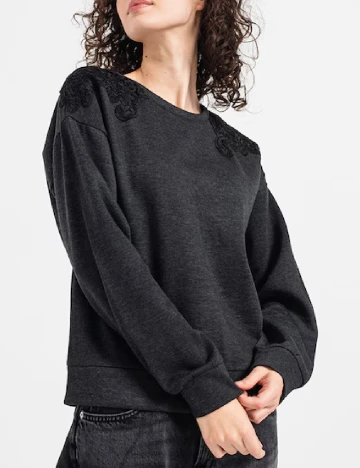 Bluza Only, gri inchis Gri