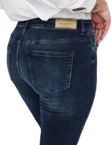 Blugi Only Carmakoma, bleumarin Albastru