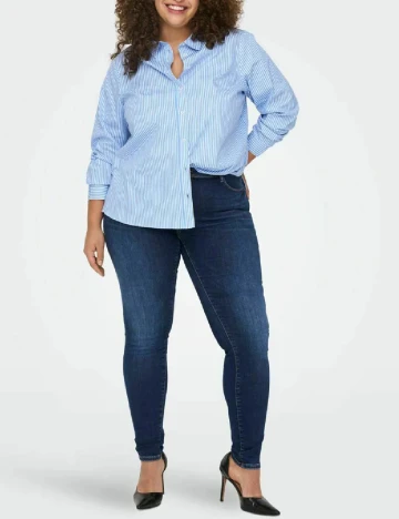 Blugi Only Carmakoma, bleumarin Albastru