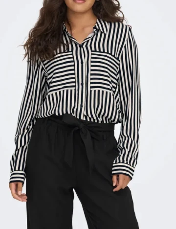 Camasa Jacqueline de Yong, alb/negru Alb