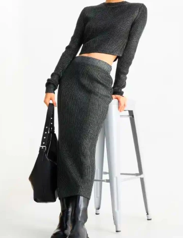 Fusta C&A, negru Negru