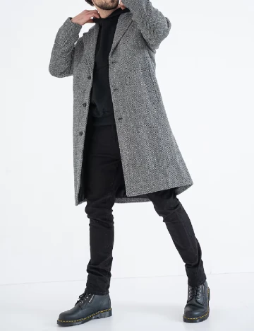 Palton Only, gri Gri