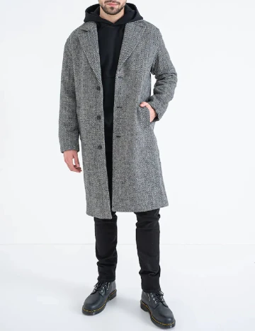 Palton Only, gri Gri