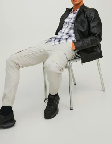 Pantaloni Jack&Jones, bej Crem