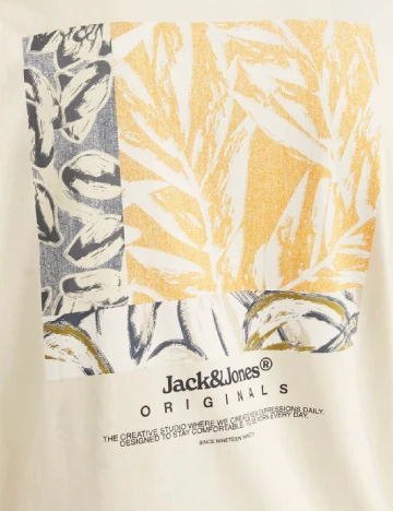 Tricou Jack&Jones, bej Crem