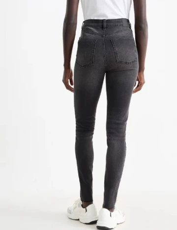 Blugi C&A, gri inchis Gri