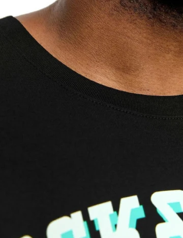 Tricou Jack&Jones Plus Size Men, negru Negru