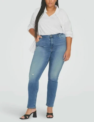 Blugi Only Carmakoma, albastru Albastru