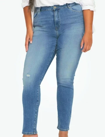 Blugi Only Carmakoma, albastru Albastru