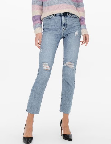 Blugi Only Carmakoma, albastru