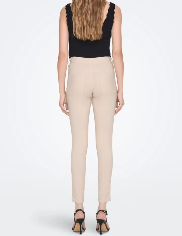 Pantaloni Jacqueline de Yong, crem