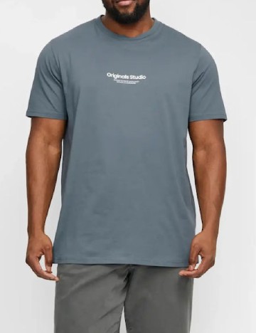 Tricou Jack&Jones Plus Size Men, albastru
