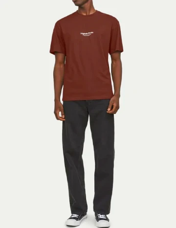 Tricou Jack&Jones, caramiziu Maro