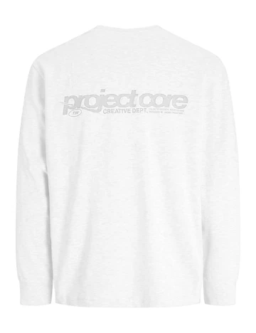 Bluza Oversize Jack&Jones, alb Alb