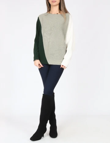 Bluza C&A, verde/alb Verde