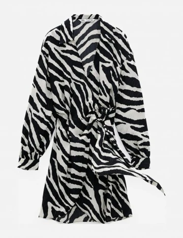 Rochie Zara, alb/negru, XXL