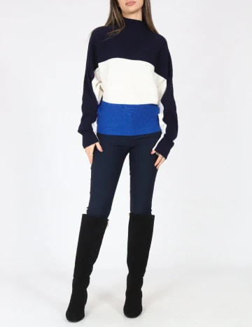 Bluza C&A, albastru/alb