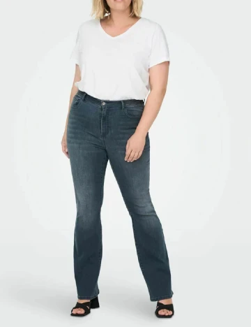 Blugi Only Carmakoma, albastru Albastru