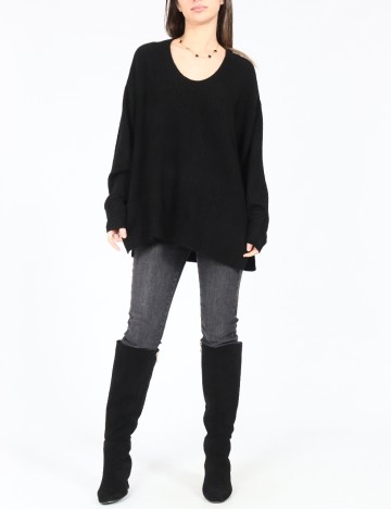 
						Pulover Oversize C&A, negru