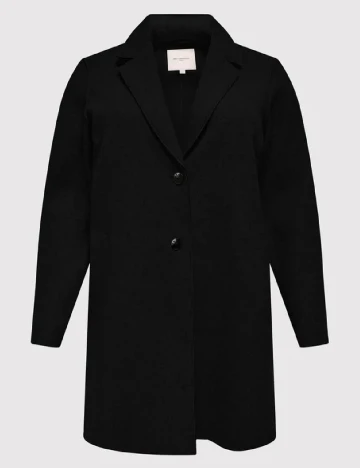 Palton Only Carmakoma, negru Negru