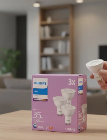 Set spoturi LED 35W, 230 lumeni 3 bucati PHILIPS, alb